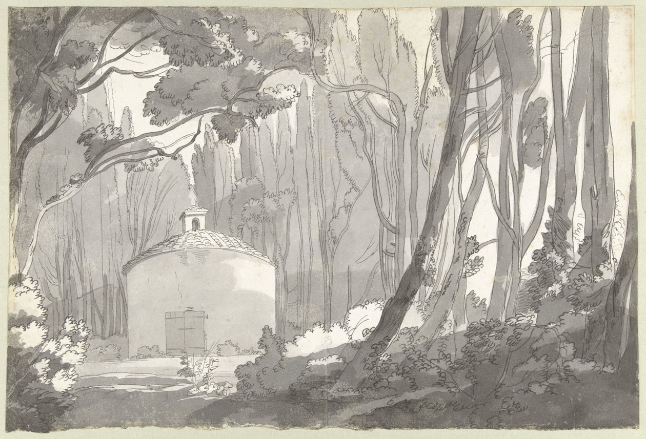 In the Park of the Villa Mondragone in Frascati by Francis Towne