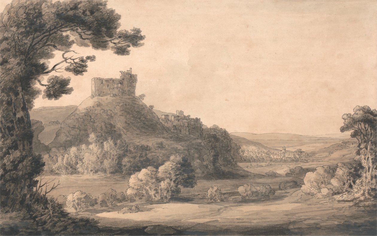 Okehampton Castle by Francis Towne