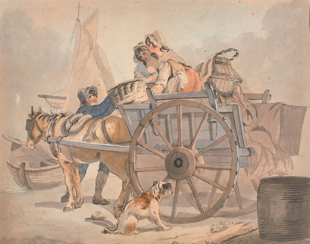 The Fish Cart by Francis Wheatley: Buy fine art print