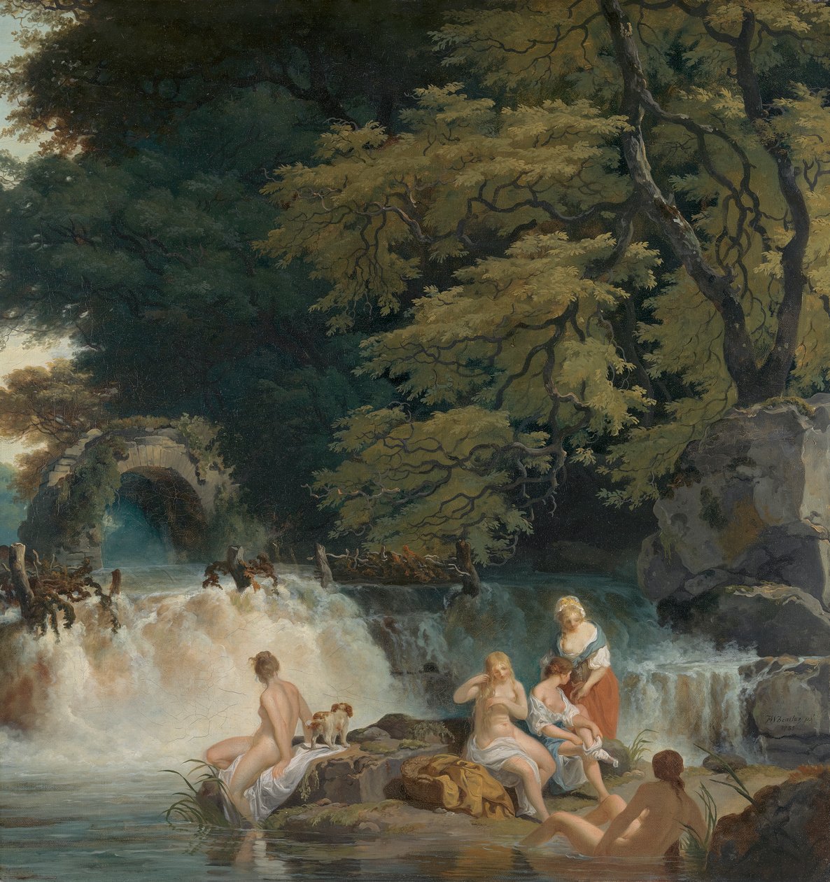The Salmon Leap, Leixlip by Francis Wheatley