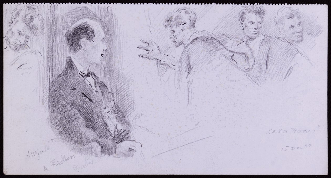 Portrait of Arthur Rackham by Francis Wilfred Lawson