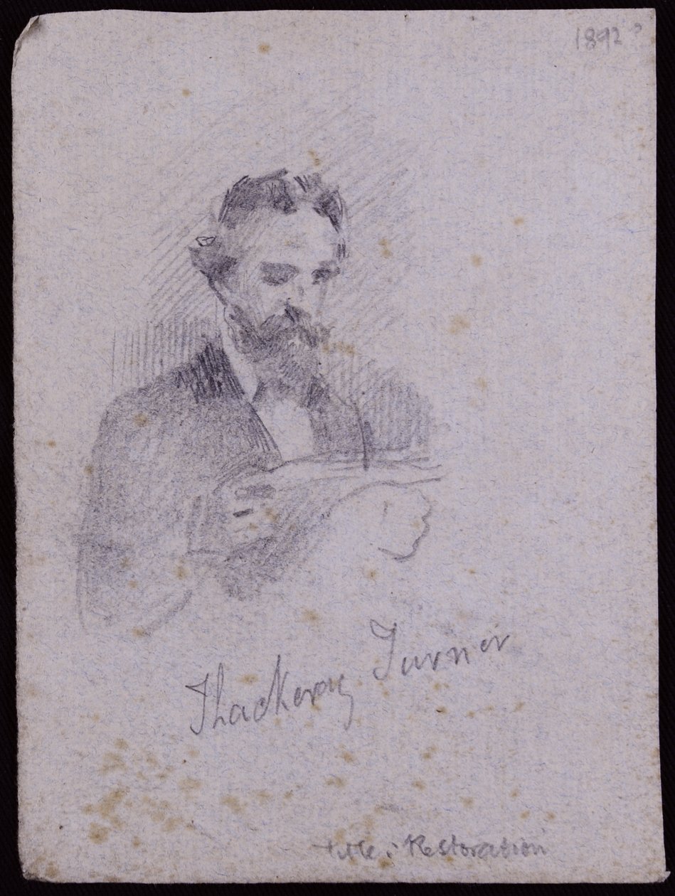 Portrait of H Thackeray Turner by Francis Wilfred Lawson