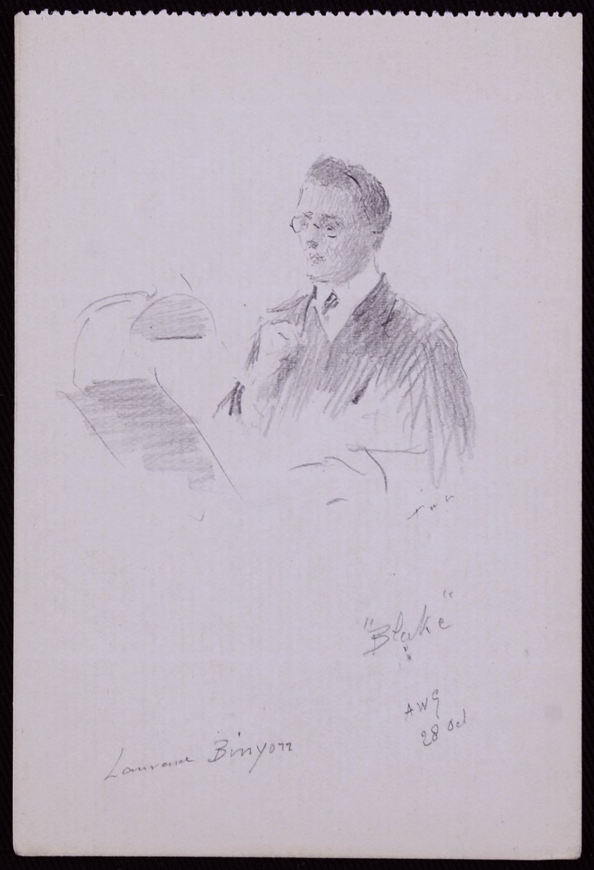 Portrait of Lawrence Binyon by Francis Wilfred Lawson