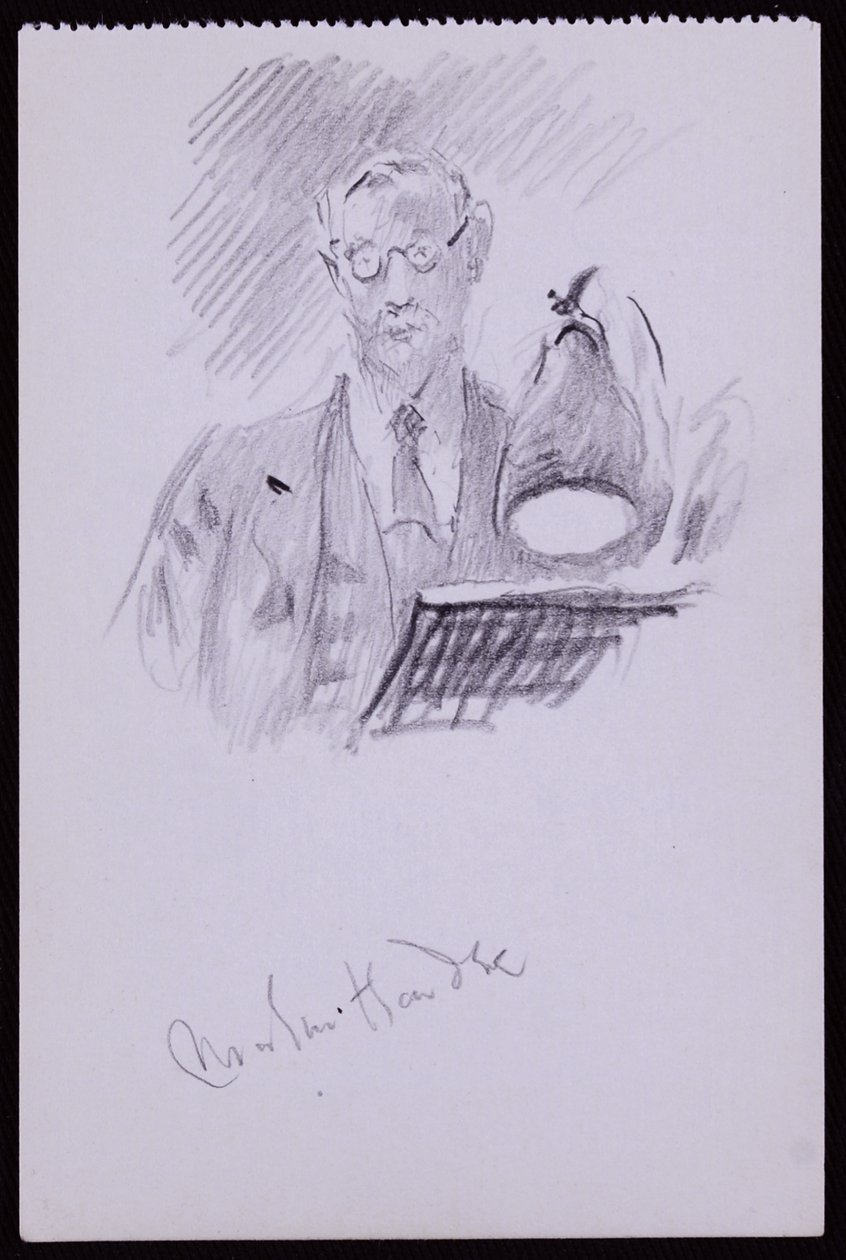 Portrait of Martin Hardie by Francis Wilfred Lawson