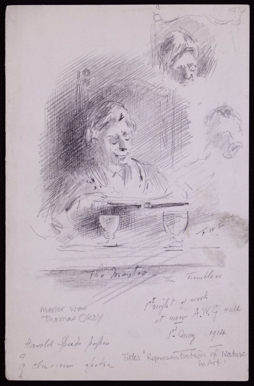 Portrait of Thomas Okey by Francis Wilfred Lawson