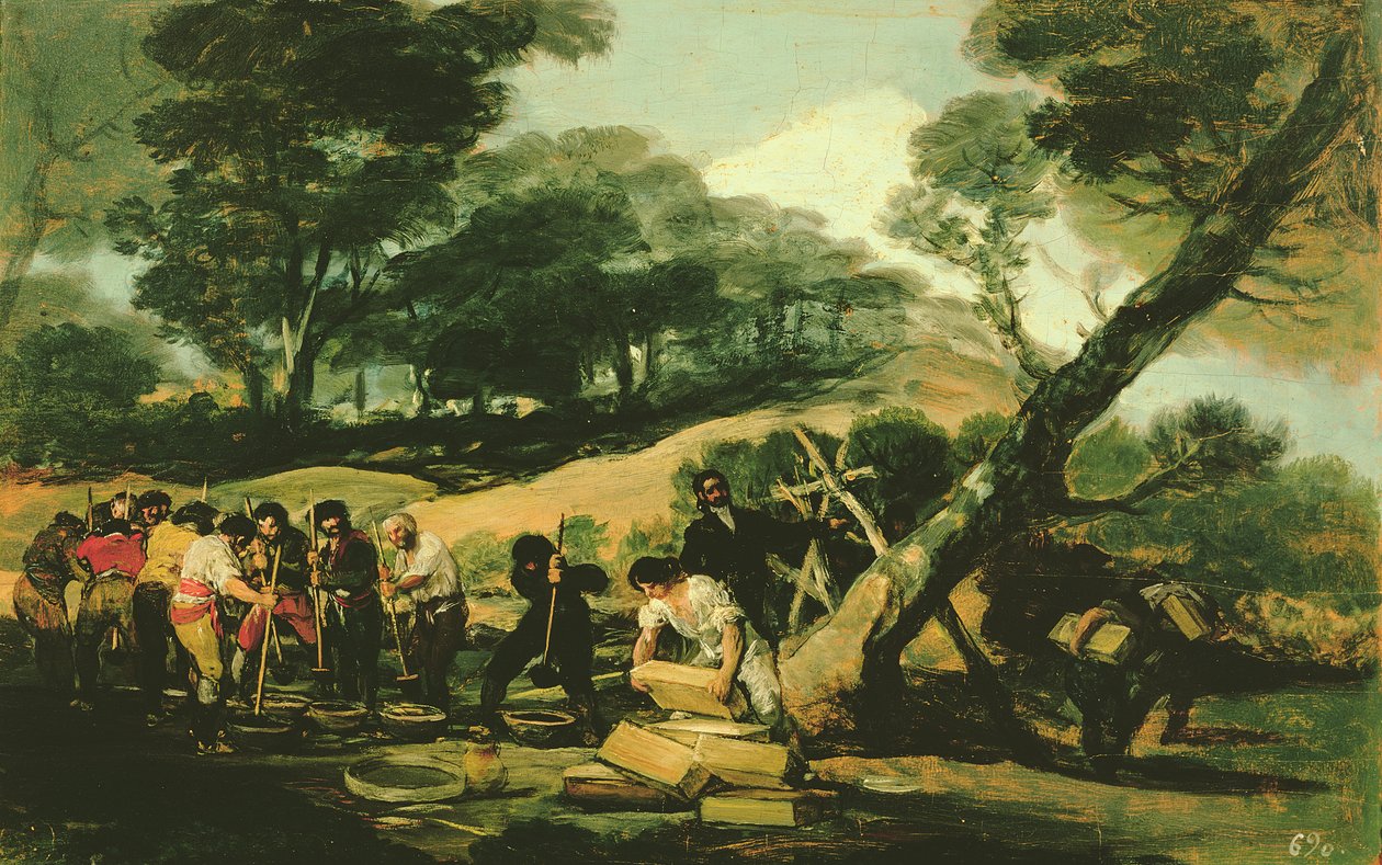 Clandestine Manufacture of Gunpowder by Francisco de Goya