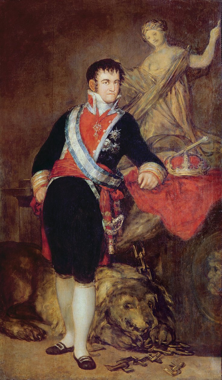 Ferdinand VII (1784-1833) of Bourbon, 1814 by Francisco de Goya