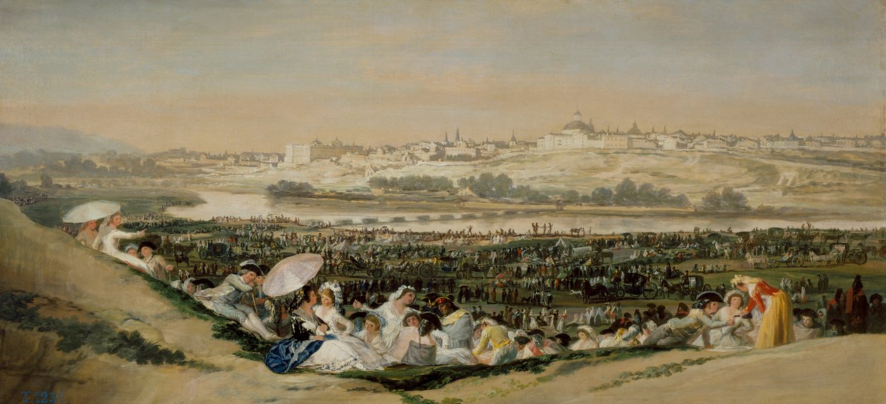The Meadow of San Isidro by Francisco de Goya
