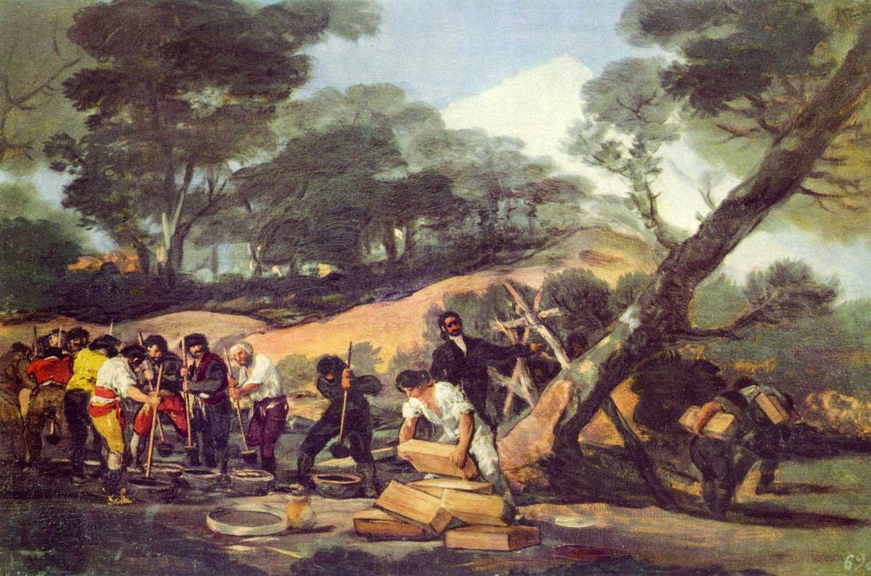 Powder Production in the Sierra de Tardienta by Francisco de Goya