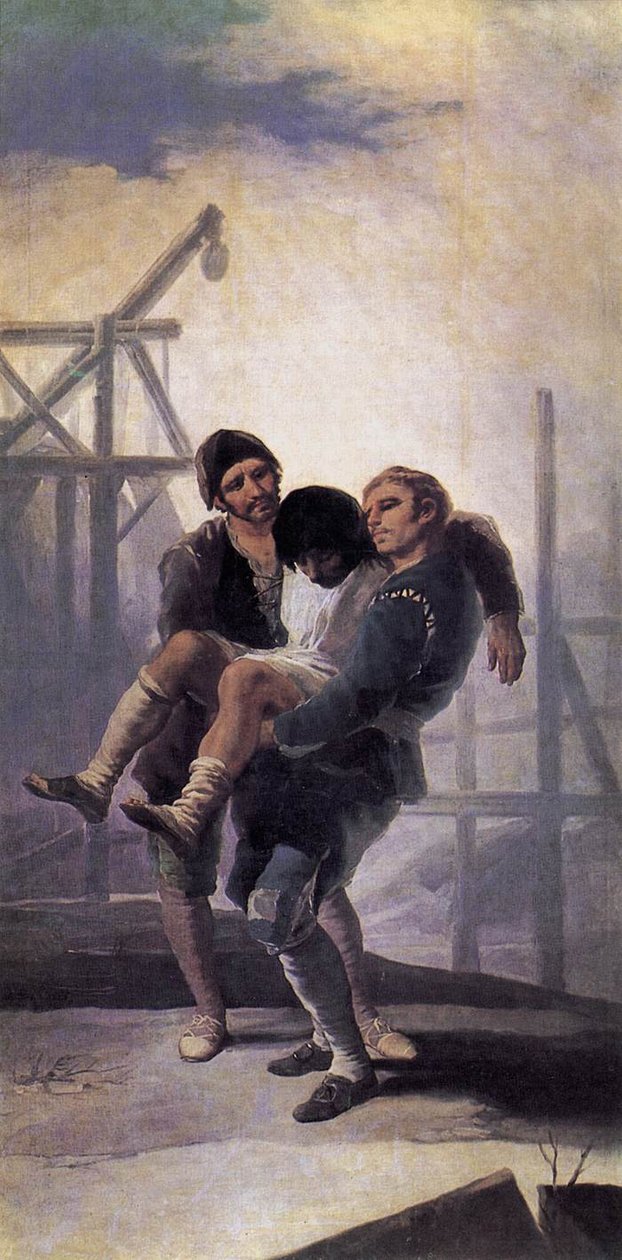The Injured Mason by Francisco de Goya