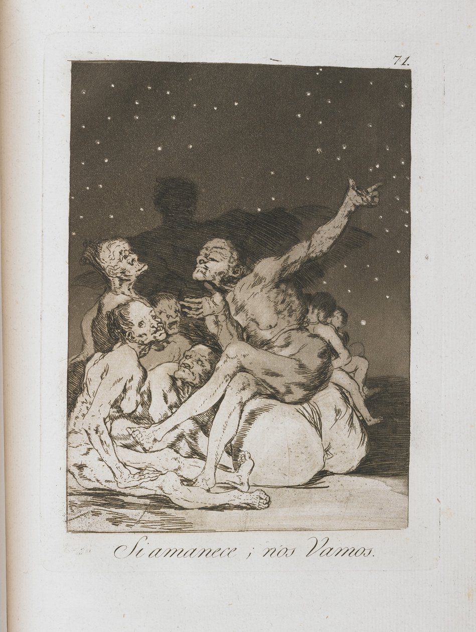 Plate from Los Caprichos, 1797-1798 by Francisco de Goya
