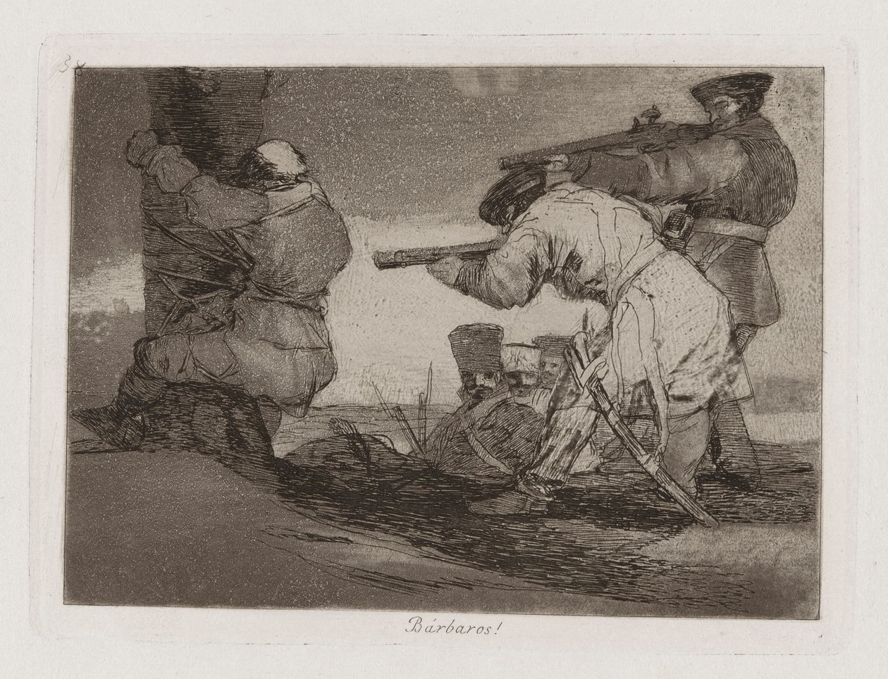 Barbarians!, Plate 38 from The Disasters of War by Francisco de Goya