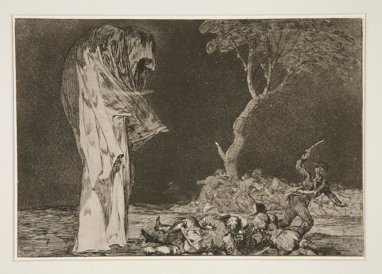 The Folly of Fear (pl. 2 from Los proverbios) by Francisco de Goya