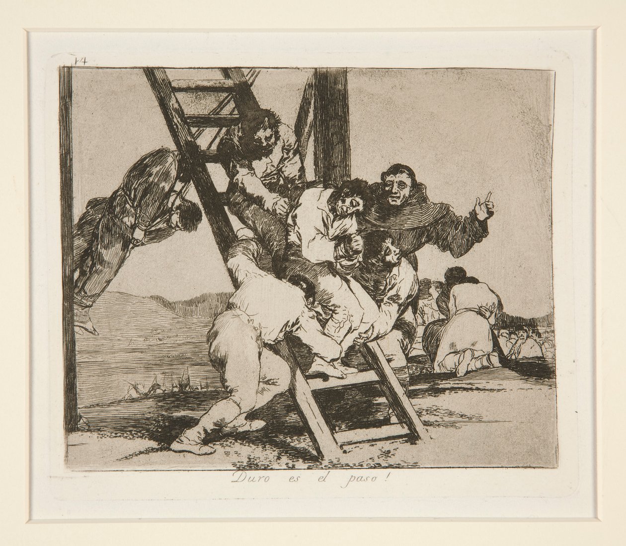 Hard is the Step! by Francisco de Goya