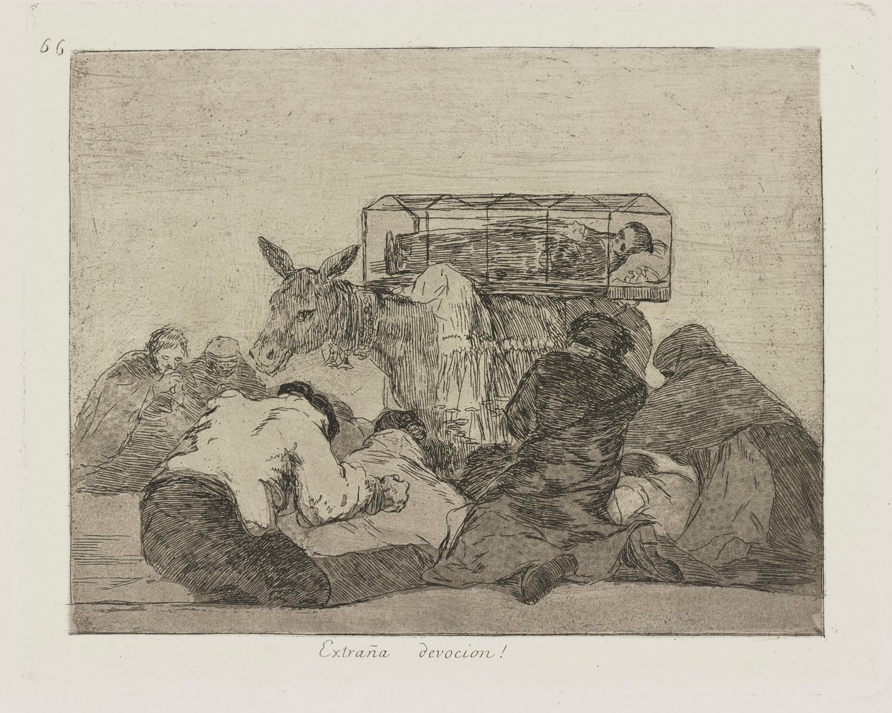 Strange Devotion!, pl. 66 from the series The Disasters of War by Francisco de Goya