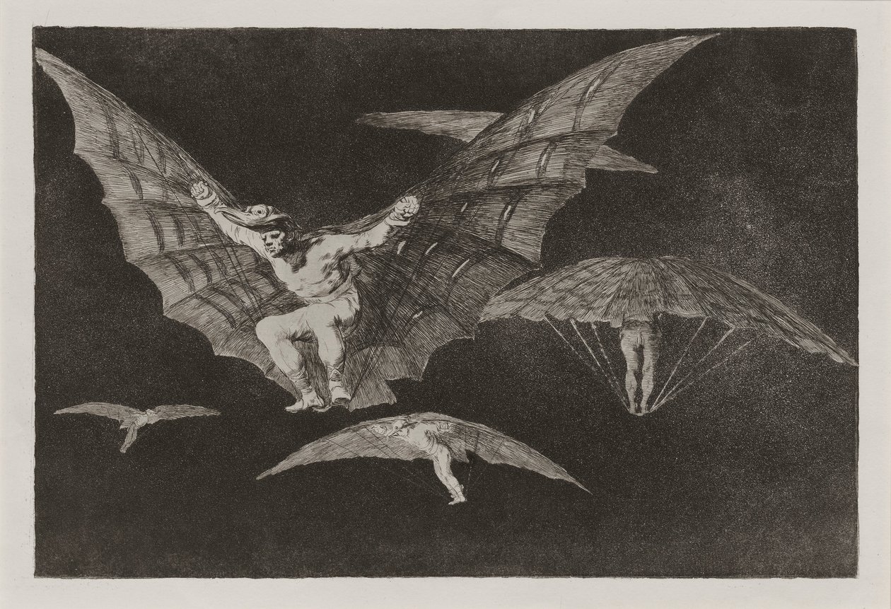 A Way of Flying, also known as Where There is Will, There is Skill by Francisco de Goya