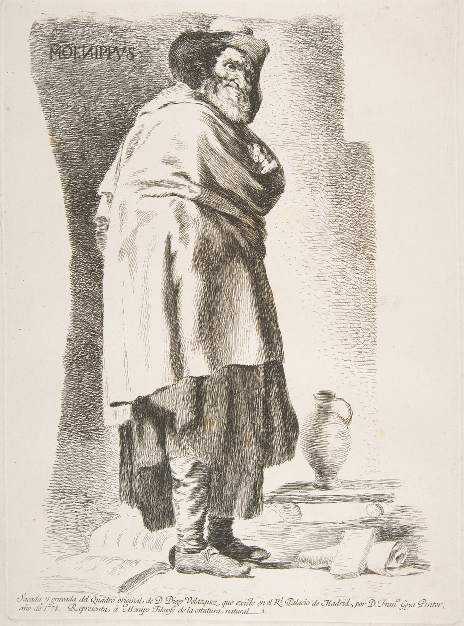Moenippus Menipo Filosofo by Francisco de Goya