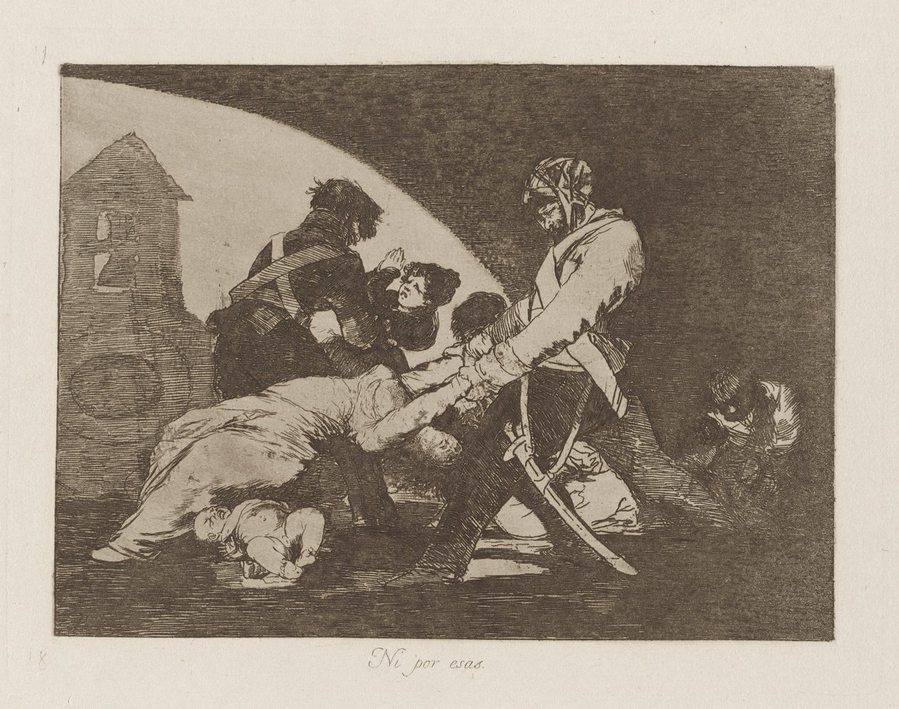 Neither Do These, Plate 11 from the Series The Disasters of War by Francisco de Goya