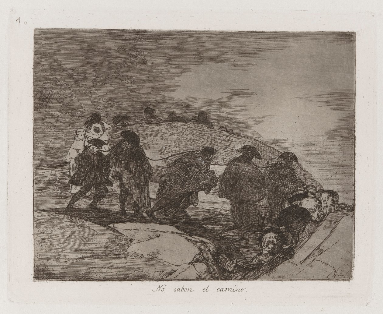 They Do Not Know the Way, Plate 70 from The Disasters of War by Francisco de Goya