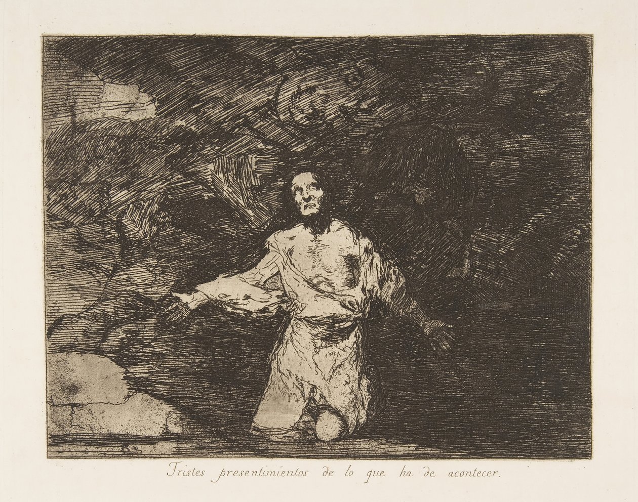 Plate 1 from The Disasters of War (Los Desastres de la Guerra): Sad Forebodings by Francisco de Goya