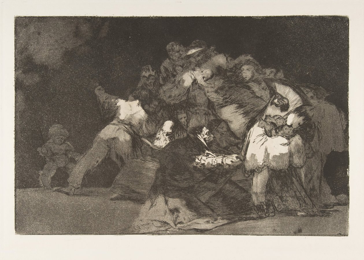 Plate 9 from the Disparates: General folly by Francisco de Goya