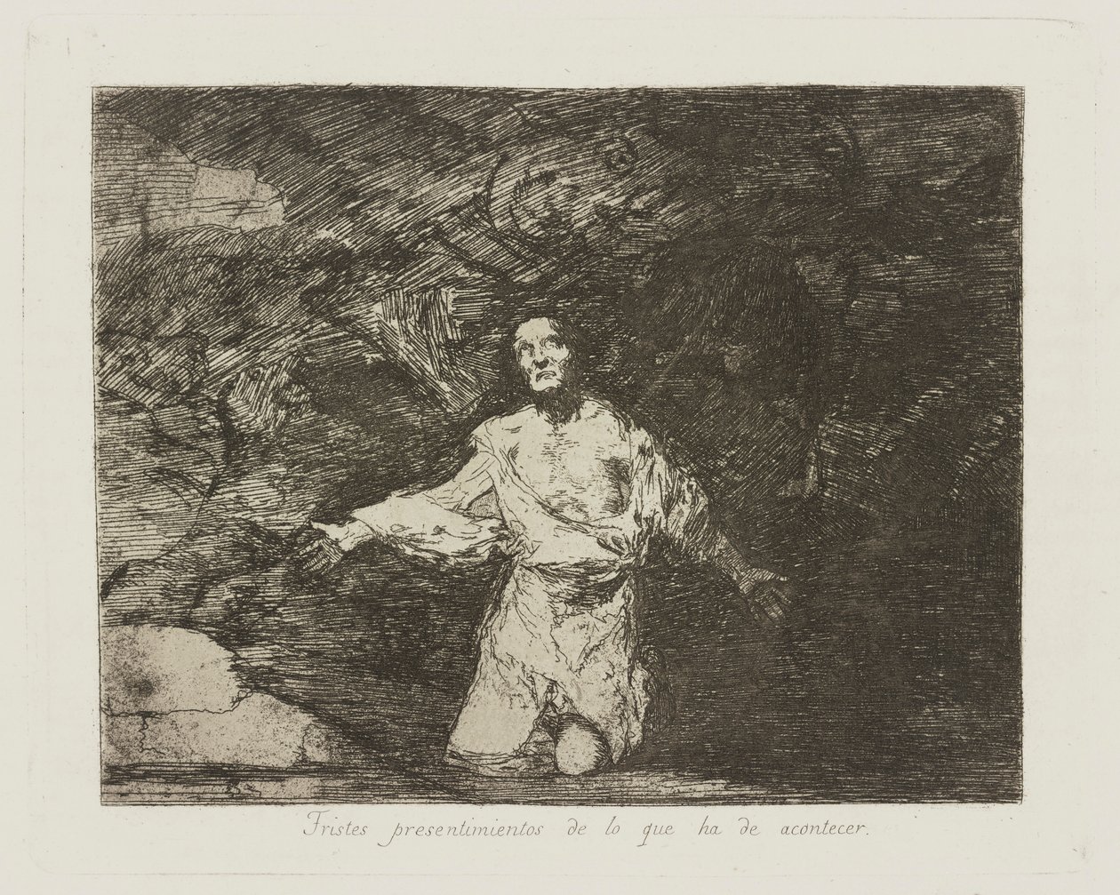 Sad Forebodings of What Is Going To Happen, Plate 1 from the Series The Disasters of War by Francisco de Goya