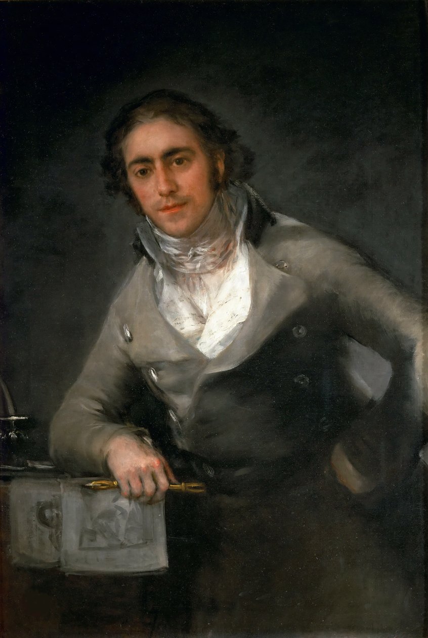 Portrait of a man Evaristo Pérez de Castro, ca 1806 by Francisco Goya de