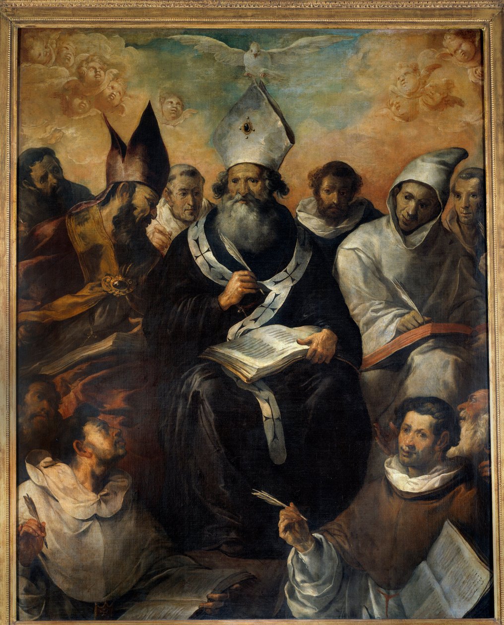 Saint Basil Dictating His Doctrine by Francisco Herrera