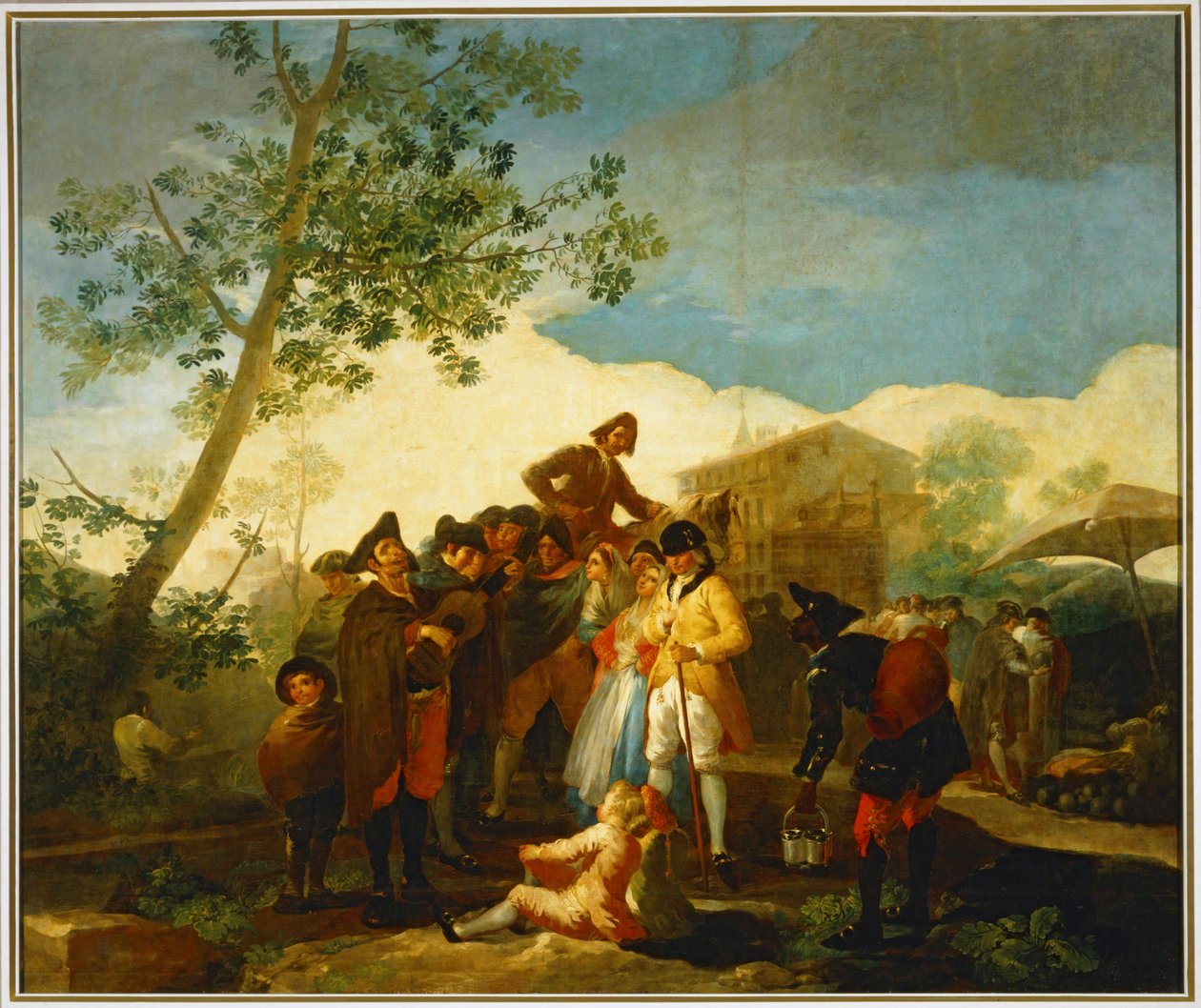 A Blind Man Playing Guitar by Francisco Jose de Goya y Lucientes
