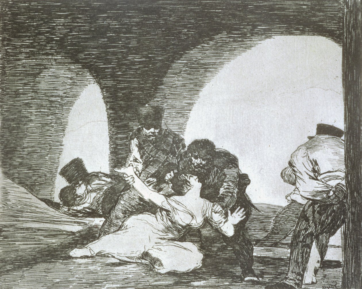 Bitter to be present (The Disasters of War, plate 13) by Francisco Jose de Goya y Lucientes