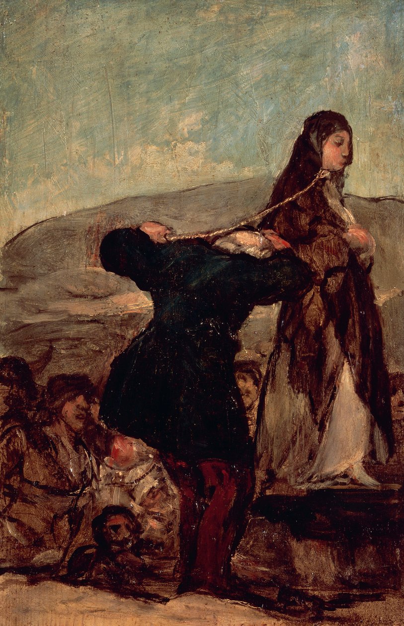 Execution of a Witch by Francisco Jose de Goya y Lucientes