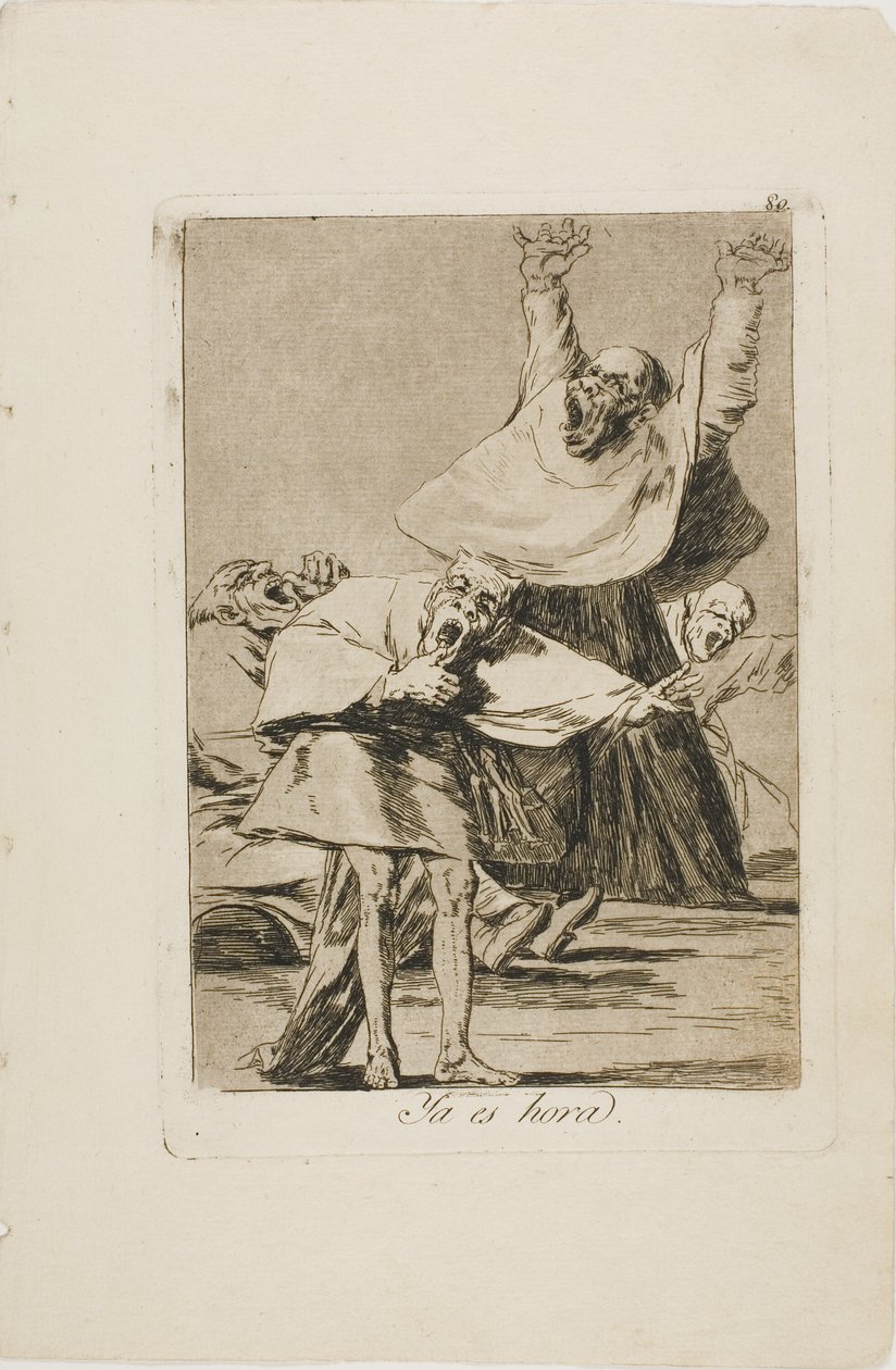 It is Time, plate 80 from Los Caprichos by Francisco Jose de Goya y Lucientes
