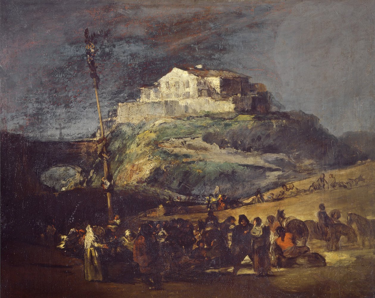 The Greasy Pole by Francisco Jose de Goya y Lucientes
