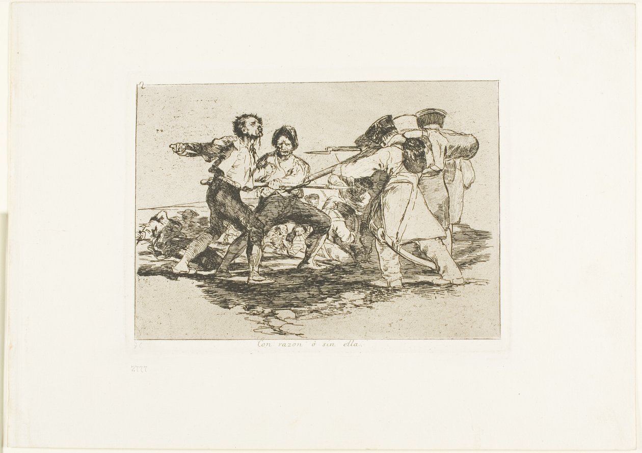 Rightly or Wrongly, Plate Two from The Disasters of War by Francisco Jose de Goya y Lucientes