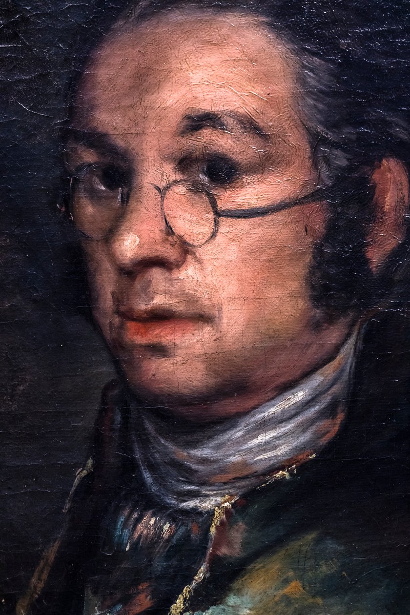 Self-portrait with glasses, circa 1800 by Francisco Jose de Goya y Lucientes