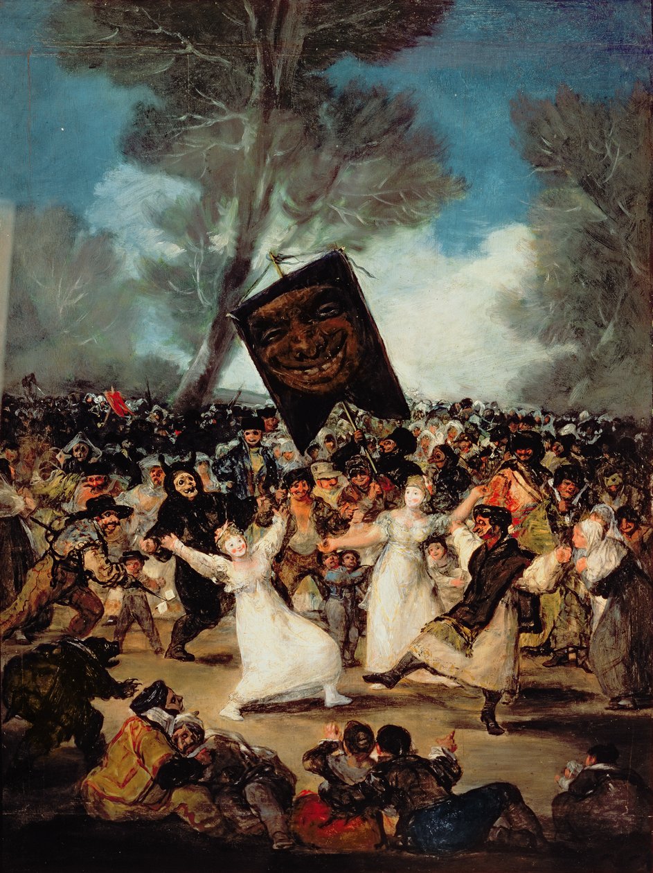 The Burial of the Sardine (Corpus Christi Festival on Ash Wednesday) by Francisco de Goya