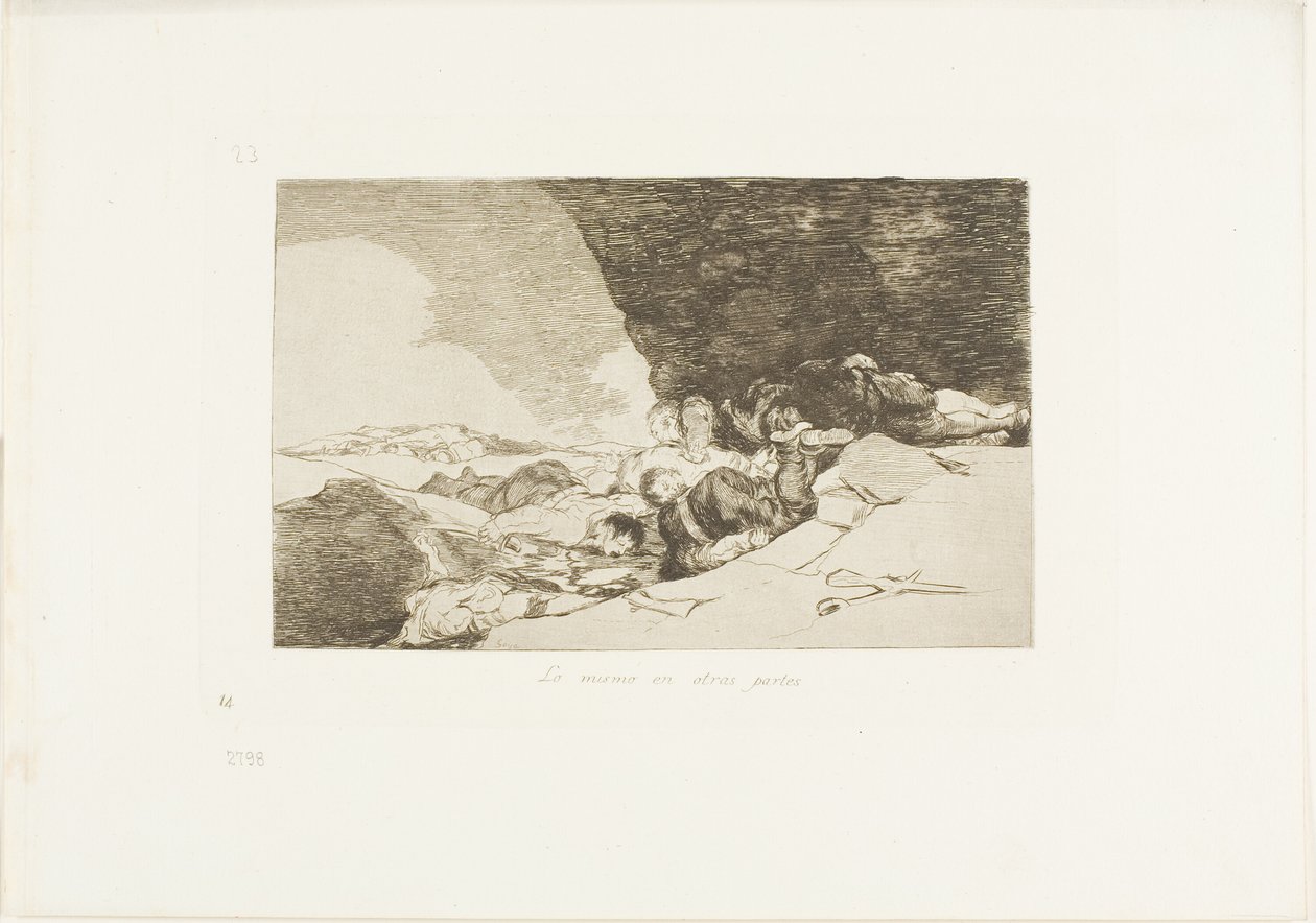 The Same Elsewhere, Plate 23 from The Disasters of War