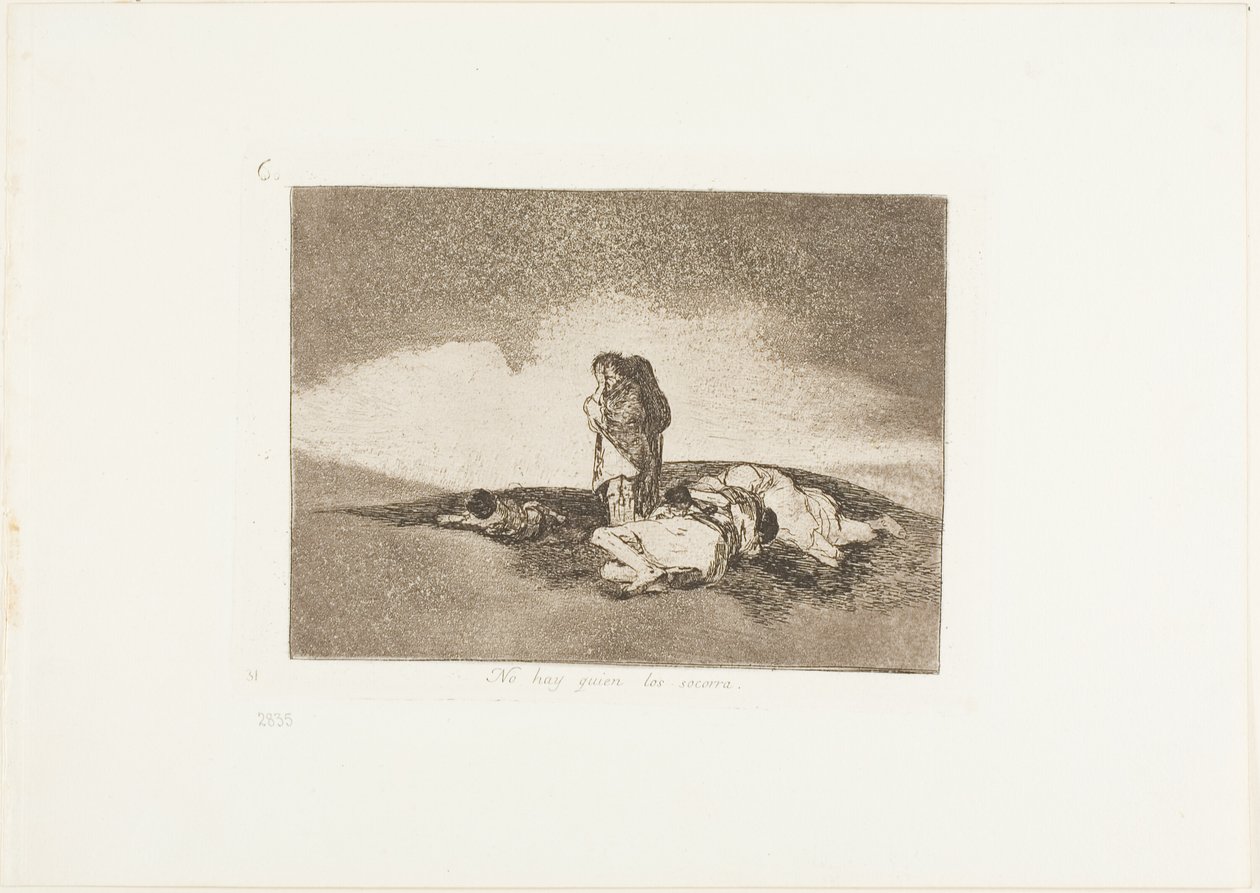There is No One to Help Them, plate 60 from The Disasters of War by Francisco Jose de Goya y Lucientes