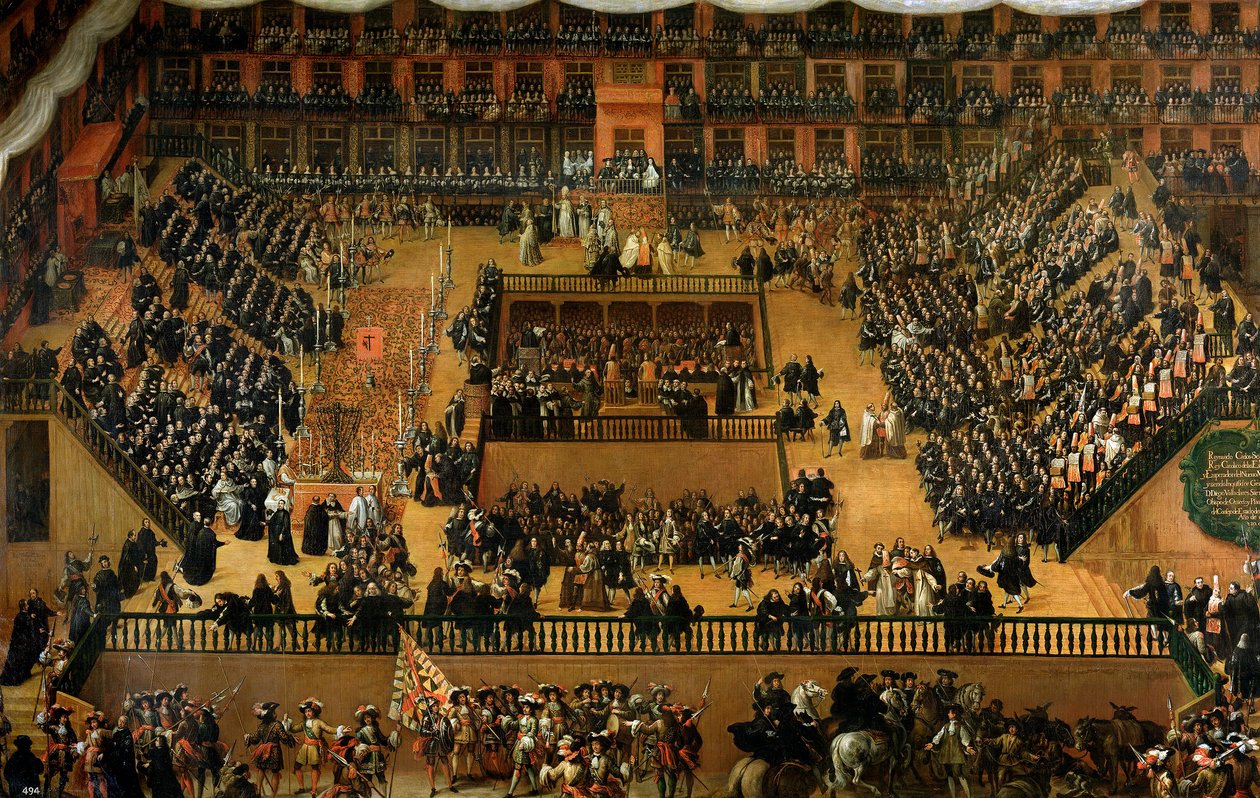 Auto de Fe in the Plaza Mayor, Madrid by Francisco Rizi