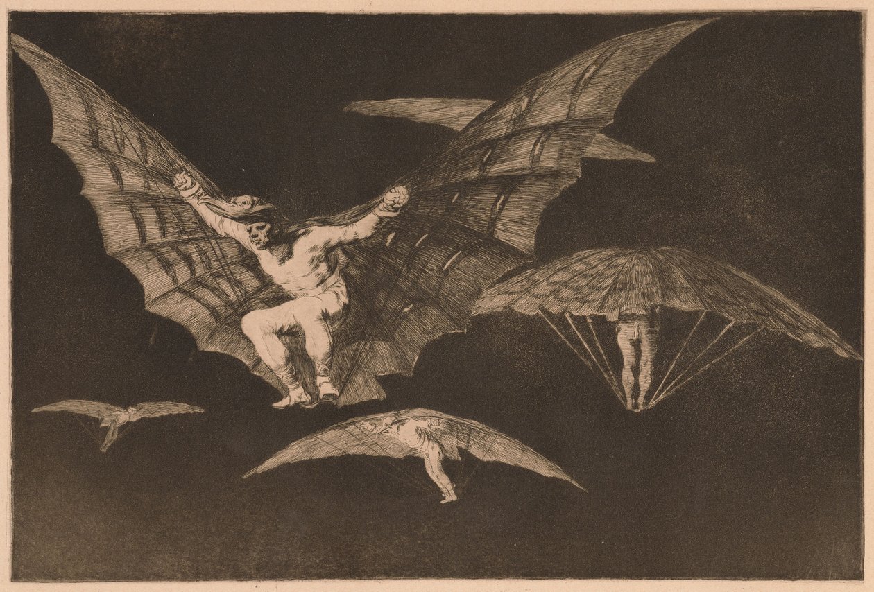 A Way of Flying from the series Los Disparates by Francisco de Goya