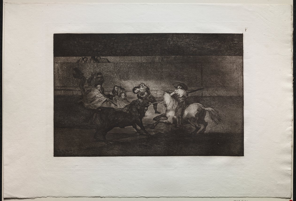 Bullfights: The Death of Pepe Illo (3rd Composition) by Francisco de Goya