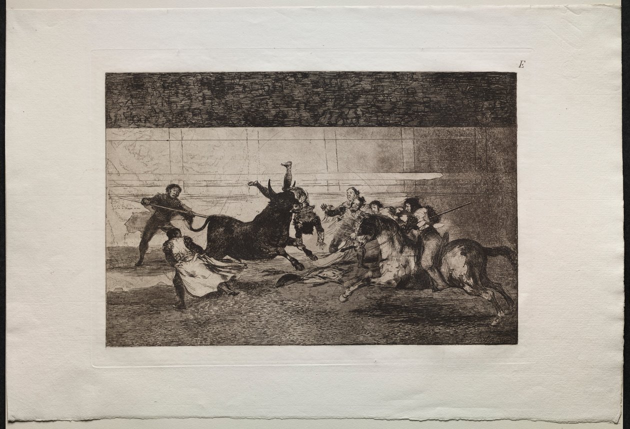 Bullfights: The Death of Pepe Illo 2nd Composition by Francisco de Goya