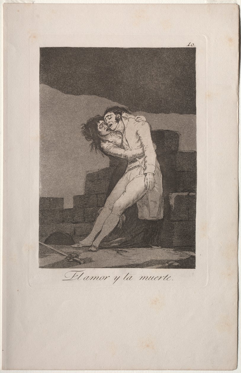 Caprichos: Love and Death by Francisco de Goya