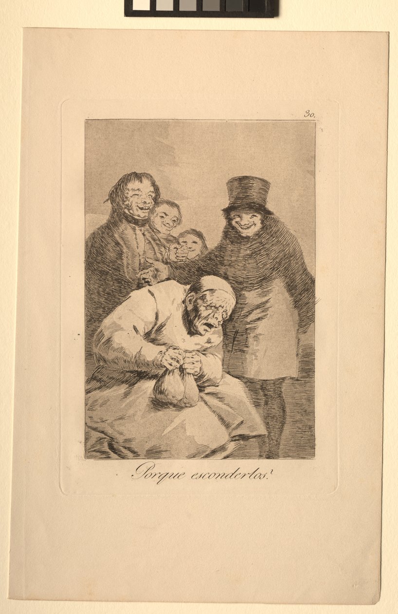 Caprichos: Why Hide Them by Francisco de Goya