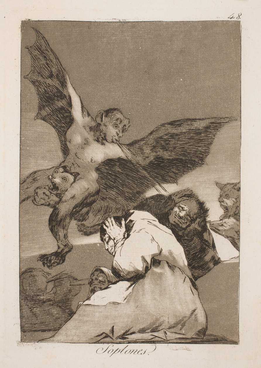 They Blow in Their Ears by Francisco de Goya