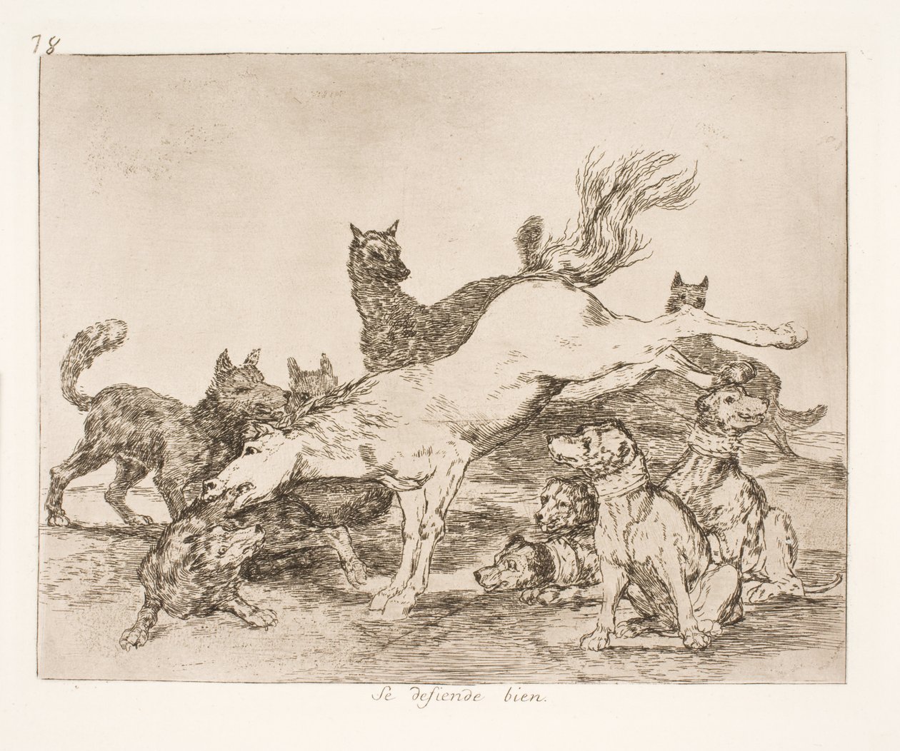 They Defend Themselves Well (78) by Francisco de Goya