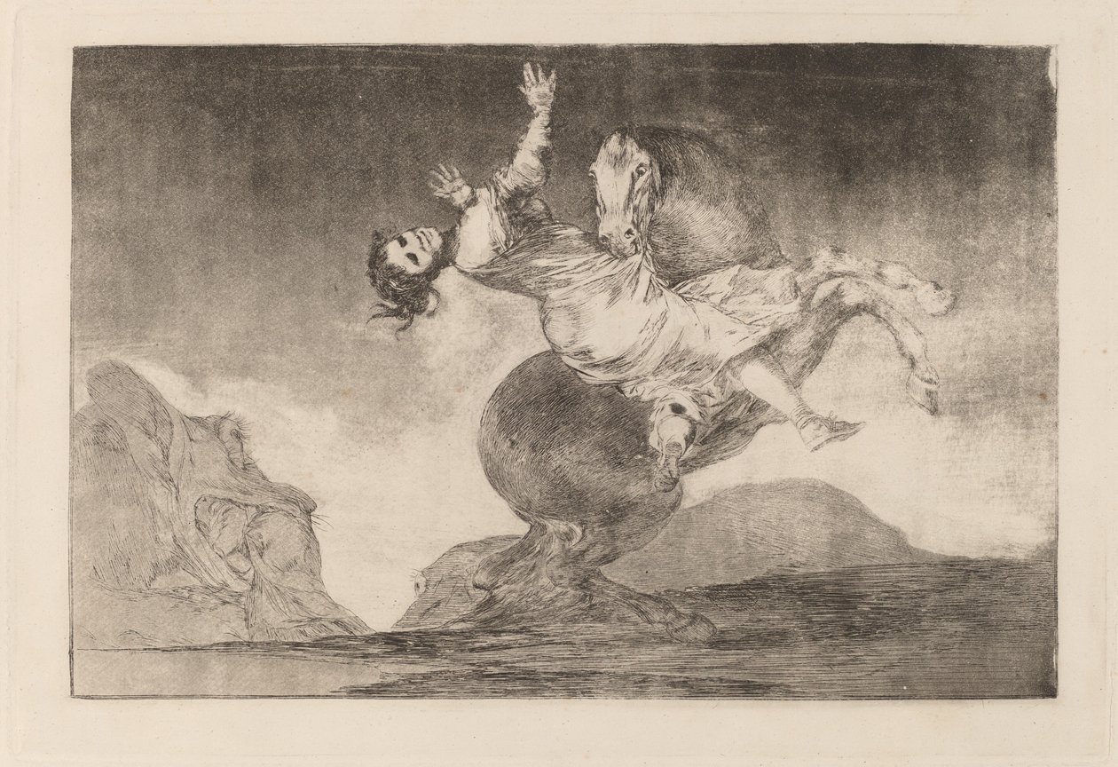 The Horse-Abductor by Francisco de Goya