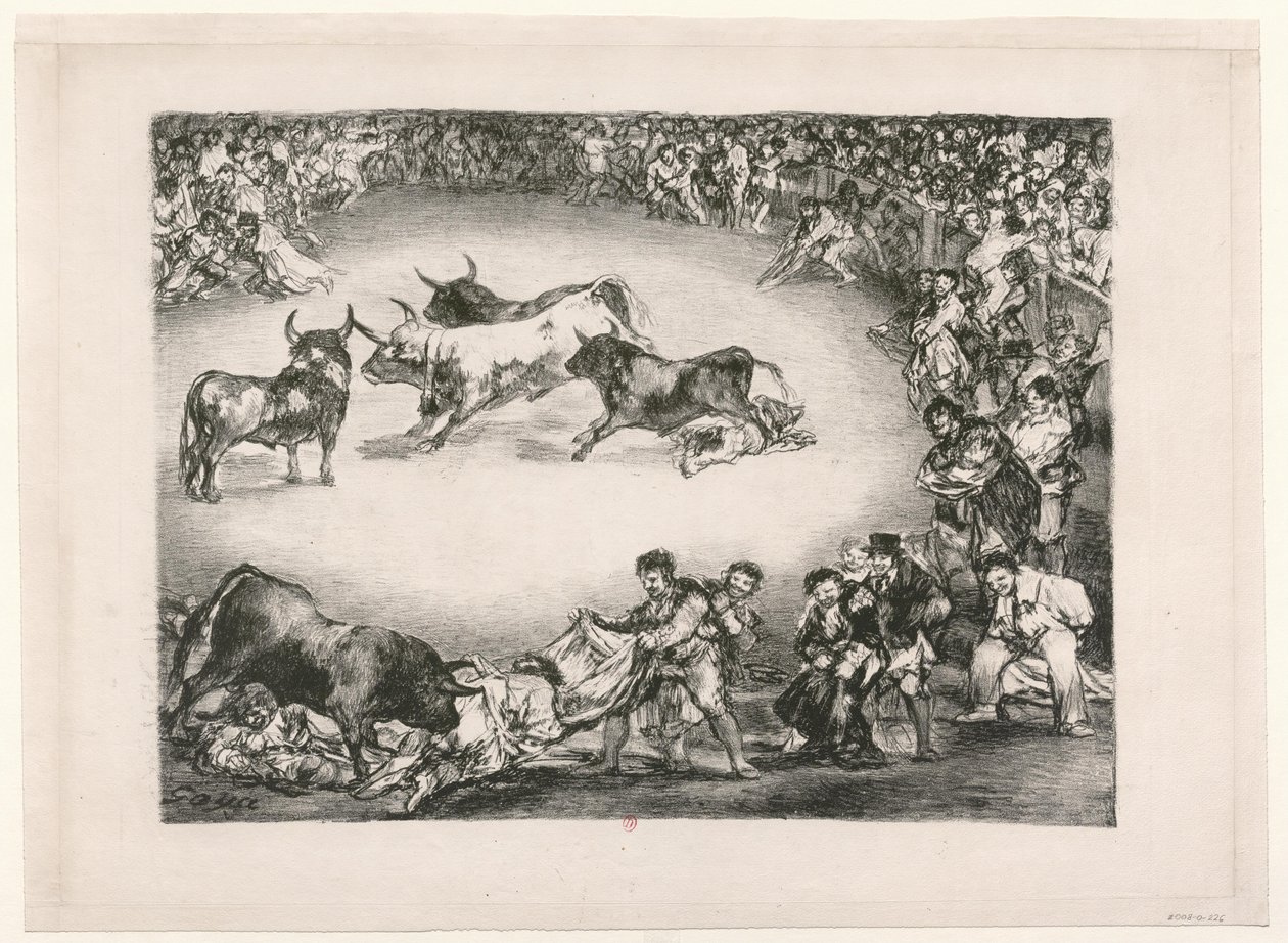 The Bulls of Bordeaux: Spanish Entertainment by Francisco de Goya