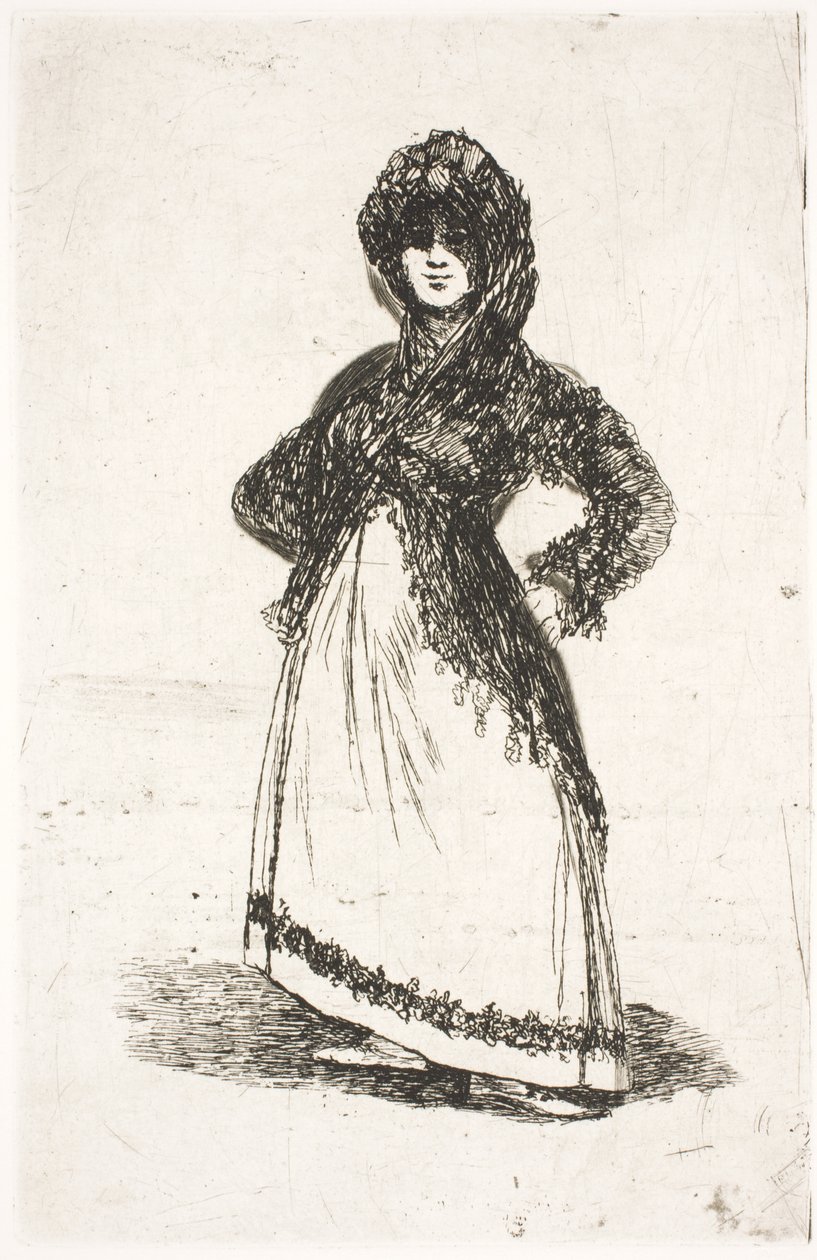Maja, Standing by Francisco de Goya