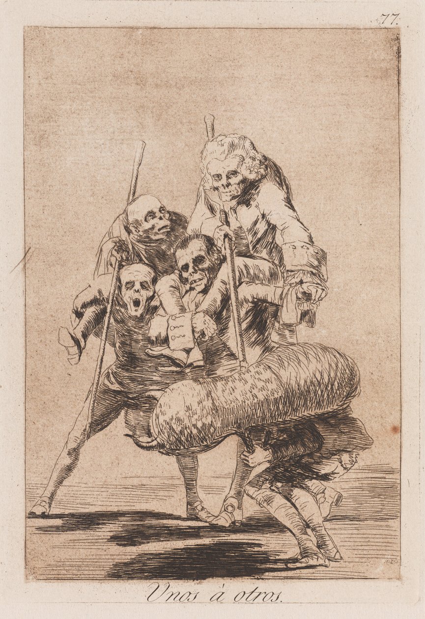 Mock Bull-fight by Francisco de Goya
